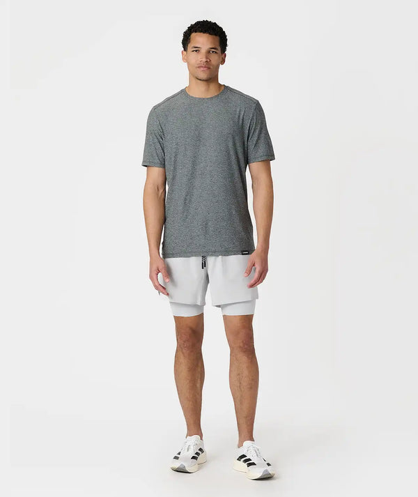 Aire Tee Charcoal Gray Heather